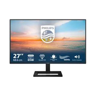 Philips 1000 series 27E1N1600AE/00 computer monitor 68,6 cm (27") 2560 x 1440 Pixels Quad Hd Lcd Zwart