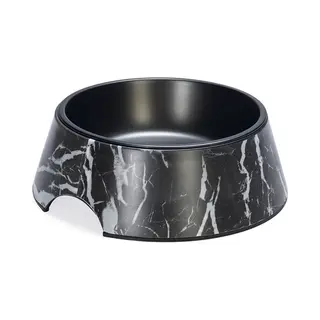 Designed By Lotte Eetbak Meis - Hondenvoerbak - Melamine - Zwart - 17, 5 Cm - 350 Ml