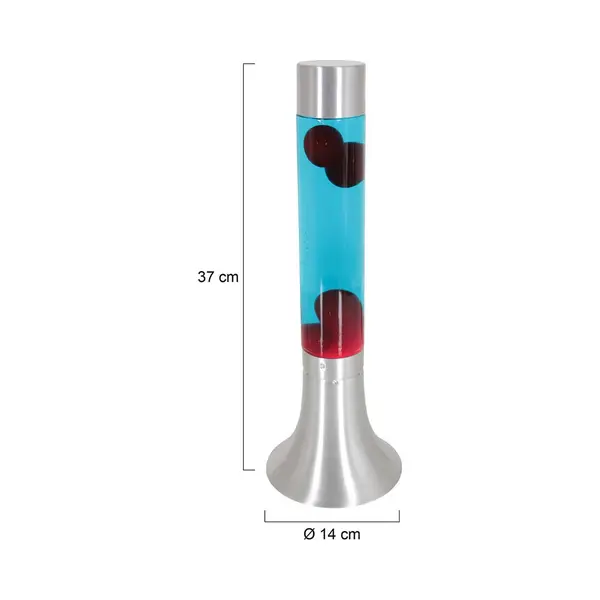 Steinhauer Lava Lamp Volcan 3117, Steel, Liquid Clear/red, E14 thumbnail