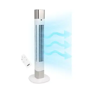 Intelligenter Turmventilator – Ohne Flügel – Mit App Und Fernbedienung – Timer – Energieeffizient – Princess 358275 – Weiß