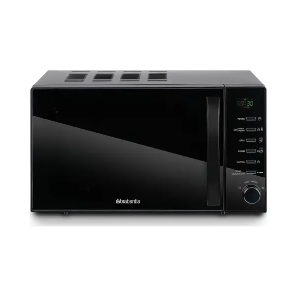 Brabantia Mikrowelle Mit Grillfunktion, 20 Liter, 700W, Freistehend, 13 Automatikprogramme, 6 Leistungsstufen, Digitaler Timer, Große Kapazität, thumbnail