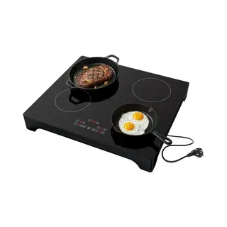Tomado TIH6010B - Inductie Kookplaat Vrijstaand - Elektrisch 1 Fase Plug & Play - Touch Bediening - Zwart