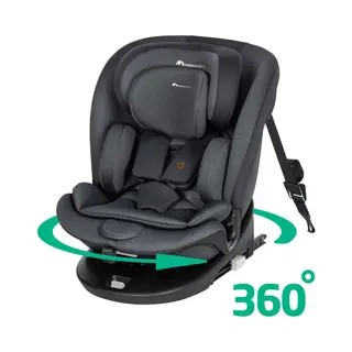 Bébé Confort Bebeconfort EvoluFix 360 I-Size - Autostoel - Groeit Mee Van 0 Tot 12 Jaar - Tinted Black