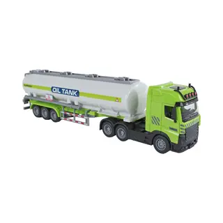 2-Play Vrachtwagen Met Tank-oplegger Frictie Licht En Geluid