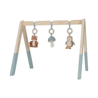 Little Dutch Baby Gym Spieltrapez Spielbogen Holz Inkl. Anhänger Blau - Forest Friends