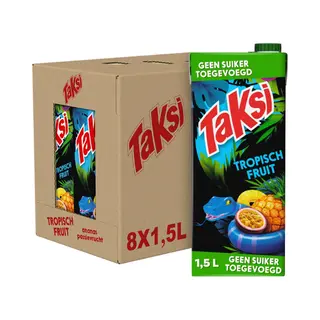Taksi - Tropisch Fruit - Geen Suiker Toegevoegd - 8 X 1, 5L