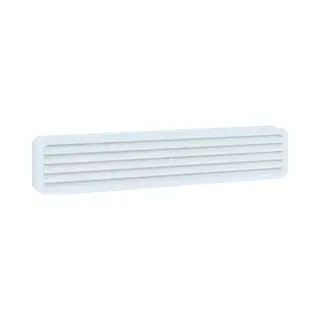 Nedco Deurrooster - 451, 5X91, 7Mm - 2-delig - Wit Kunststof