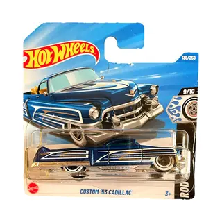 Hot Wheels Custom '53 Cadillac Chevy Metalic Blue 139/250 1, 64 Hw Rod Squad 9/10