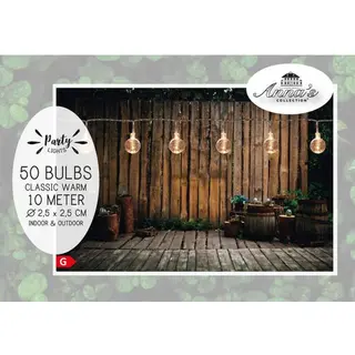 Anna's Collection Partylights - Lichtsnoer - Classic Warm 50 Lampjes