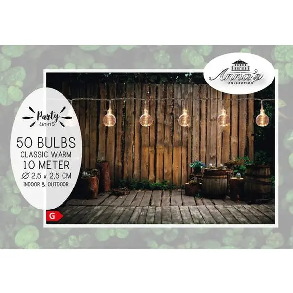 Anna's Collection Partylights - Lichtsnoer - Classic Warm 50 Lampjes thumbnail