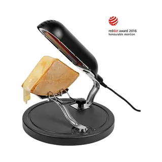 Boska Raclette Quattro Zwart - Raclette Apparaat - Lang Snoer - Gesmolten Raclette Kaas - Grill