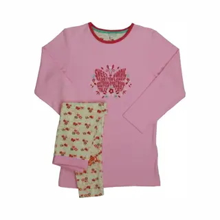 Angelfish Meisjes Pyjama - 100% Katoen - Licht Roze - Maat 98