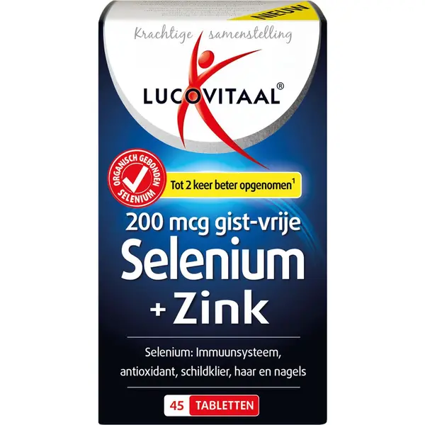 Gratis, Lucovitaal Selenium&Zink 200 Mcg Gistvrij 45 Tabletten thumbnail