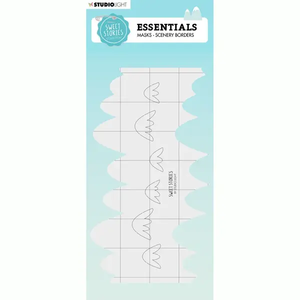 Studio Light Mask Stencil Sweet Stories - Mountains Scene Nr. 121 thumbnail