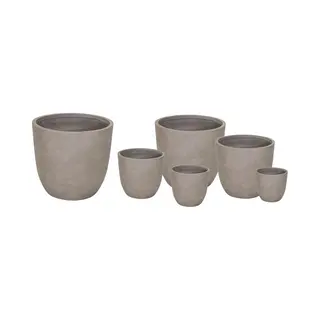 Mega Collections Pot Egg Clayfibre D32h31 Zand