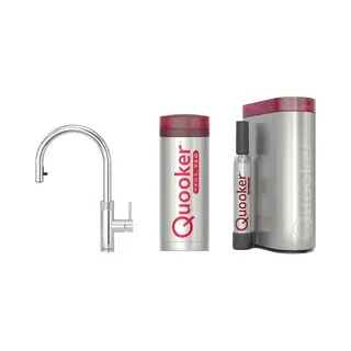 Quooker - Flex - Met PRO3 Boiler En Cube Reservoir 5-in-1 Kokend Water Kraan Chroom