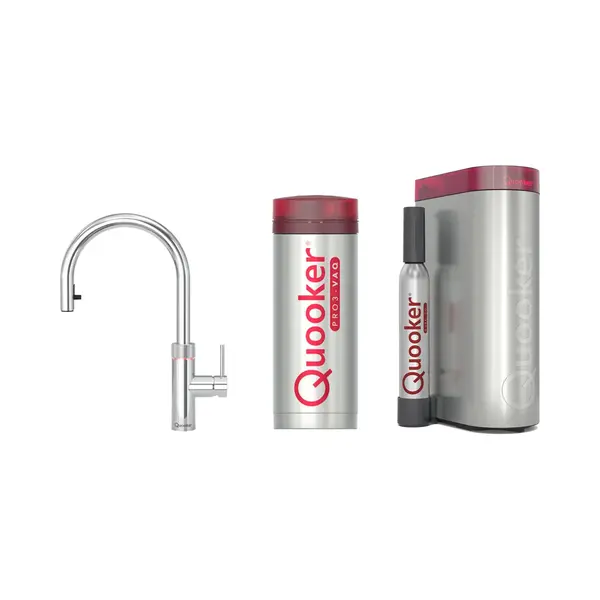 Quooker - Flex - Met PRO3 Boiler En Cube Reservoir 5-in-1 Kokend Water Kraan Chroom thumbnail