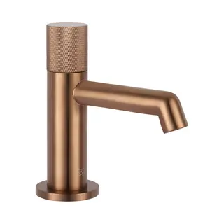 Ben Engraved Cross Fonteinkraan - 13.20 Cm - Koper - Toiletkraan - Koudwaterkraan - Wc Kraan