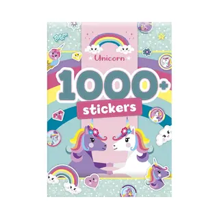 Totum Unicorn A4 Stickerboek - 1000+ Glitter Stickers - 20 Pagina's Magische Designs