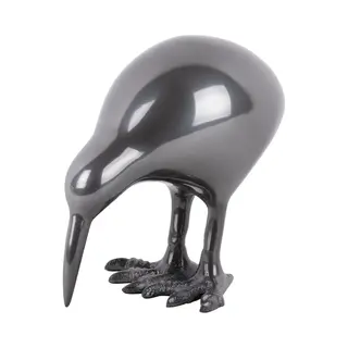 Present Time Kiwi Bird Metal Gun Metal Standbeeld