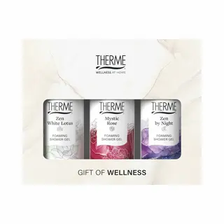 Therme Foaming Shower Favorites Geschenkset Zen White Lotus + Mystic Rose + Zen By Night 1 Set