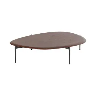 Woood Kota Salontafel - Mdf/Fineer - Bruin - 26x121x97 Cm