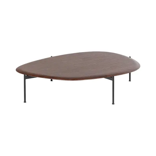 Woood Kota Salontafel - Mdf/Fineer - Bruin - 26x121x97 Cm thumbnail