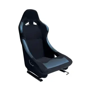 AutoStyle Sportstoel Bw - Zwart - Vaste Rugleuning - Incl. Sledes