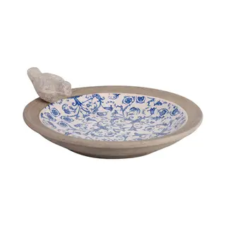 Esschert Design AC10 vogelbad Blauw, Wit