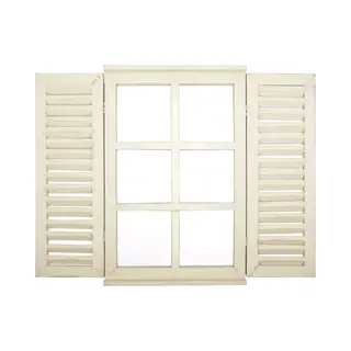 Ac-Deco Grauer Spiegel Mit Jalousien