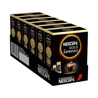 Nescafé Gold Nescafé Espresso Oploskoffie - 6 Doosjes à 25 Zakjes