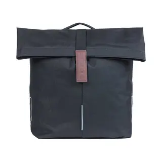 Basil City Fahrrad Doppeltasche Mik - Fahrradtaschen Für Gepäckträger - Gepäckträger Hinten - 28-32L - Schwarz