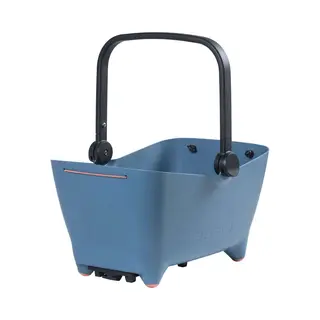 Basil Buddy Mik Hundefahrradkorb - 32L, Blau, Robust, Inkl. Abschließbarem Mik-System Und Mik Carrier-Platte, Perfekt Für Den Sicheren Transport Von