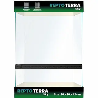Repto Terra Sky Glazen Terra Sky Terrarium 30 X 30 X 42 Cm Voor Klimmende Reptielen En Amfibieën