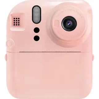 Vision Products Instant Print Camera – Kindercamera Met 2 Rollen Printpapier – Foto Printer – Spelletjes – 2.4” Lcd Scherm – Roze – Voor