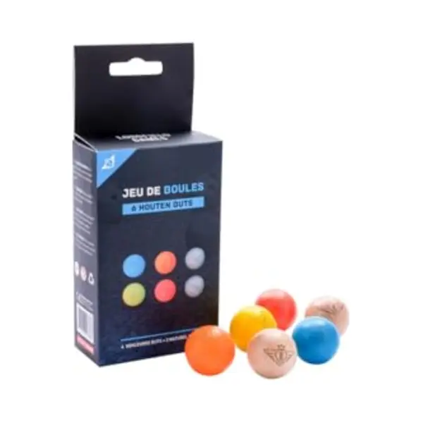 Engelhart 6 Professional Engraved Jack Balls Ø 30 Mm – 4 Coloured + 2 Natural – 10 G – Petanque Target Ball – Tournament Accessory 010145 thumbnail