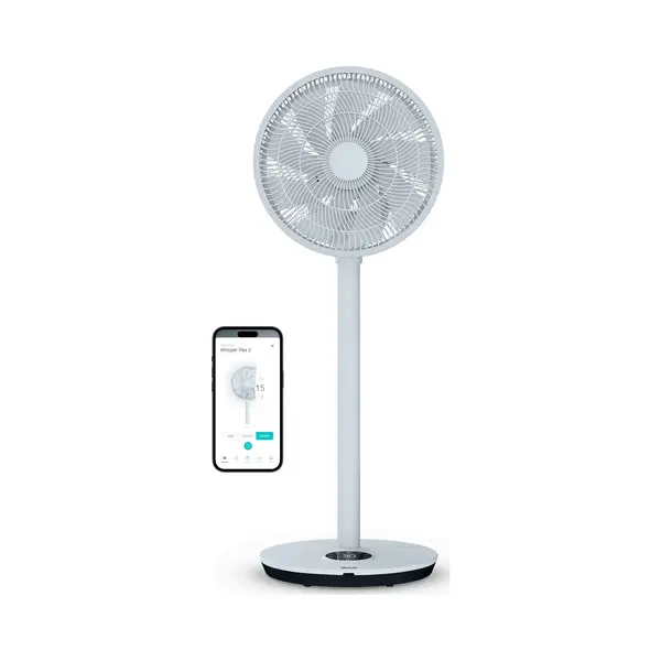 Duux Whisper Flex 2 - Smart Statiefventilator - Staande Ventilator Geruisloos - Ice Blue thumbnail