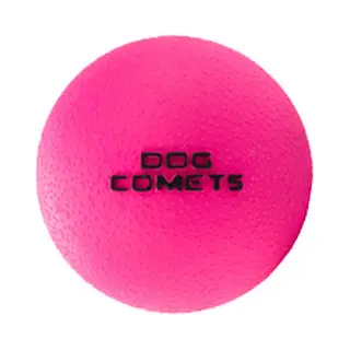 Dog Comets Ball Stardust Ø6 Cm - Hondenspeelgoed - Hondenbal - Natuurlijk Rubber - 1 Stuk - Roze