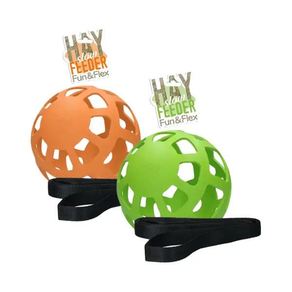 Holland Animal Care Hay Slowfeeder Fun&Flex Ø 22 Cm - Heuraufe Pferd - Geeignet Für Weidetiere - Heunetz Für Pferde - Gegen Stallverfall - Bis Zu 1 thumbnail
