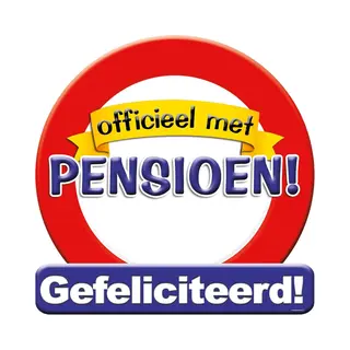 Paper dreams Kroonschild Verkeersbord -pensioen