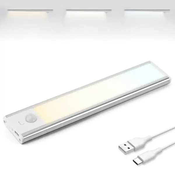 Brendz Led Kastverlichting Met Bewegingssensor, 20 Cm, Usb-C Oplaadbaar, Dimbaar, Magnetisch, 3 Kleurtemperaturen, Draadloos, Kastverlichting Op thumbnail