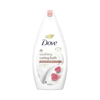 Dove Caring Bath Almond Cream With Hibiscus Body Wash 450 Ml