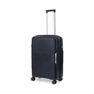 TravelZ Swinger Middenmaat Koffer 67cm Met Expander- Sterke Lichtgewicht Trolley 75 Ltr Met Tsa-slot - Zwart