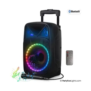 PartyFunLights Bluetooth Karaoke Party Speaker - Party Verlichting - Microfoon - Afstandsbediening