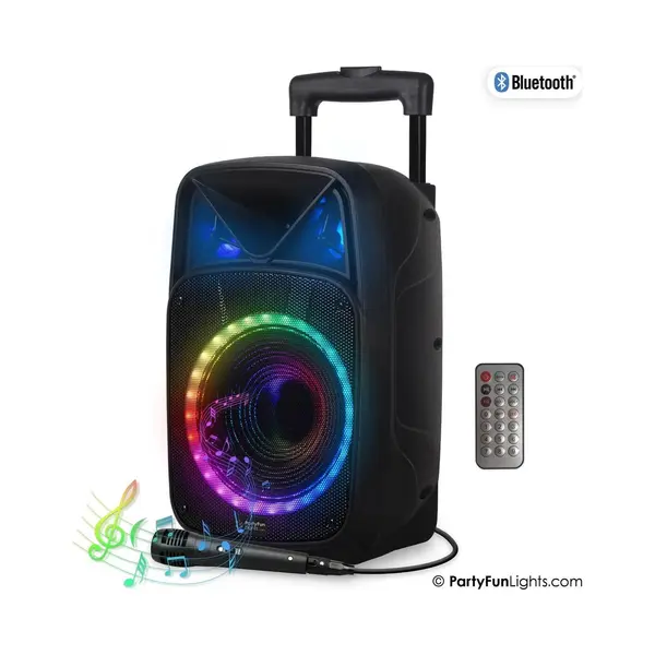 PartyFunLights Bluetooth Karaoke Party Speaker - Party Verlichting - Microfoon - Afstandsbediening thumbnail