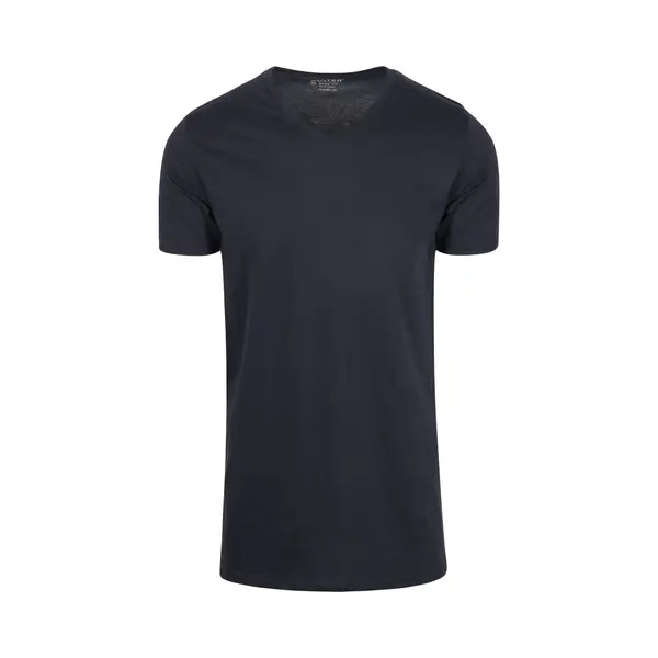 Slater 2-pack T-shirt Basic Extra Lang V-neck Donkerblauw (navy) - Maat M - Heren - Extra Lange T-shirts thumbnail