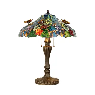 Clayre&Eef Meesterlijke Tafellamp Australia In Tiffany-stijl