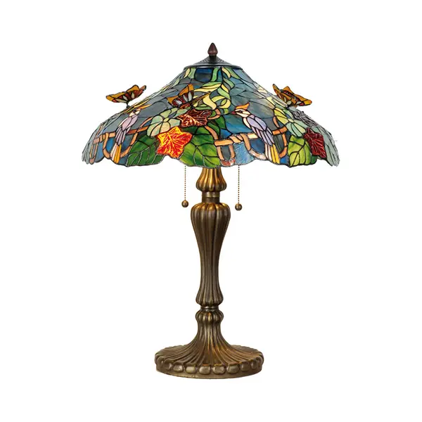 Clayre&Eef Meesterlijke Tafellamp Australia In Tiffany-stijl thumbnail
