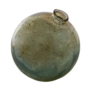 Clayre & Eef Vaas Ø 13x13 Cm Groen Glas