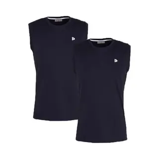 2-Pack Donnay - T-shirt Zonder Mouw (Stan) - Sportshirt - Heren - Navy (010) - Maat Xl